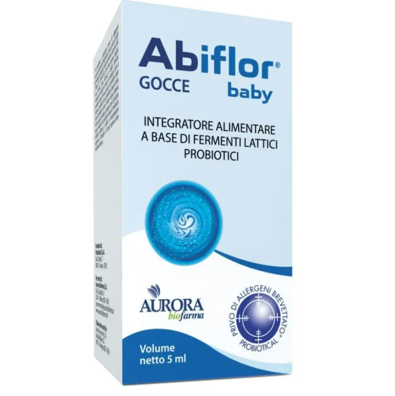 Abiflor Baby integratore alimentare di probiotici gocce 5ml