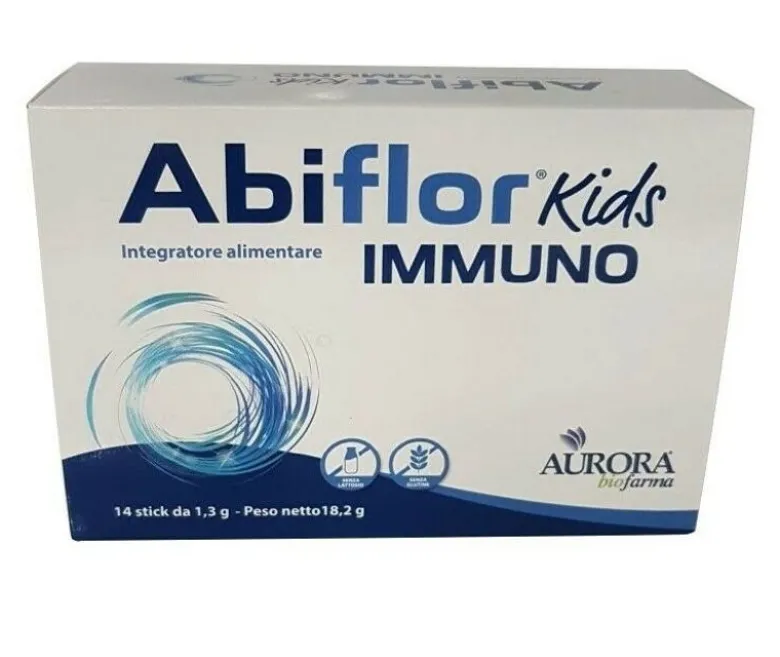 Abiflor Kids Immuno per il benessere della flora intestinale 14 stick