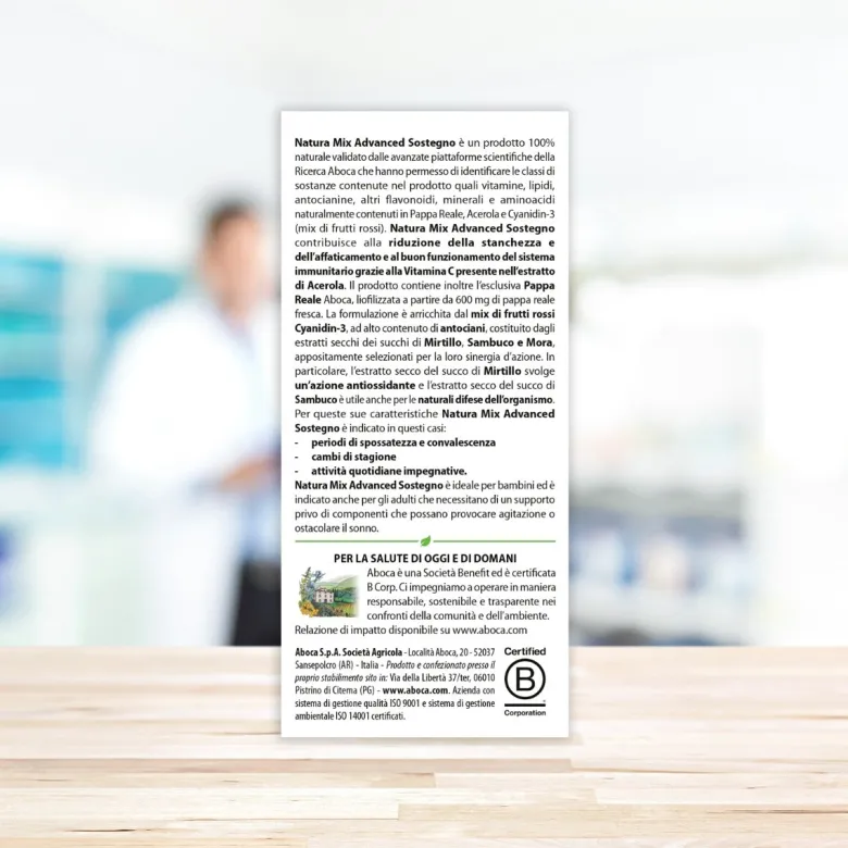 Aboca Natura Mix Advanced Sostegno 20 Bustine