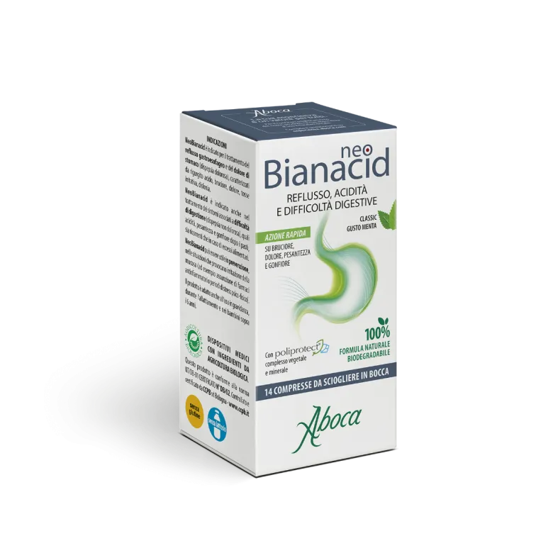 Aboca Neobianacid Benessere Digestivo 14 Compresse Masticabili