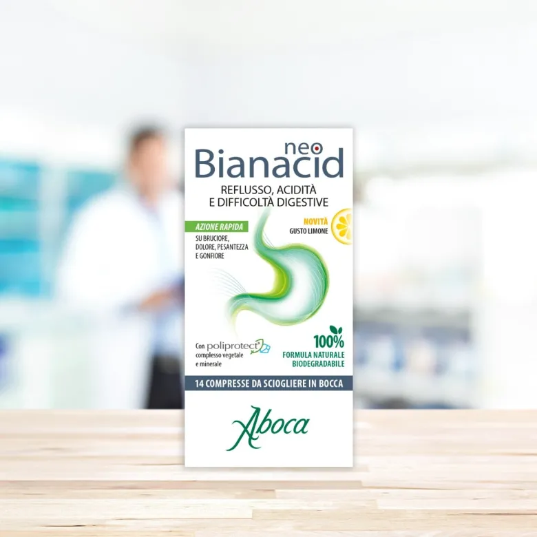 Aboca Neobianacid 14 Compresse Gusto Limone