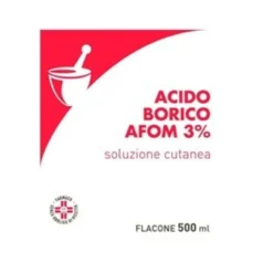 Acido Borico Afom Soluzione Cutanea 3% 500ml