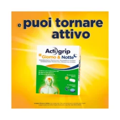 Actigrip Giorno e Notte Compresse per Raffreddore Febbre e Influenza