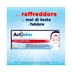ActiSinu 12 Compresse Sinusite Raffreddore e Mal di testa