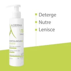 A-Derma Dermalibour + Cica Gel detergente purificante pelli irritabili 200ml