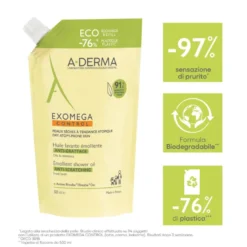 A-Derma Exomega Control Olio Lavante Emolliente Ricarica 500ml