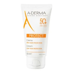 A-Derma Protect Crema protezione solare viso molto alta SPF50+ per pelli fragili secche 40ml