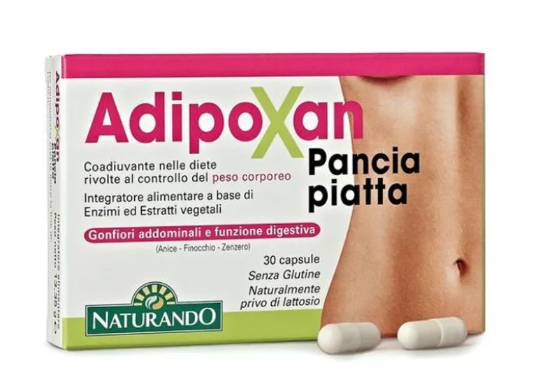 Adipoxan Pancia Piatta integratore alimentare per il controllo del peso corporeo 30 capsule