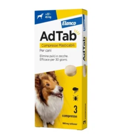 Adtab Per Cani Da 22 A 45kg 3 Compresse Masticabili 900mg