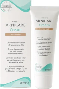 Aknicare Crema Colorata Viso Pelle Grassa 50ml Chiara