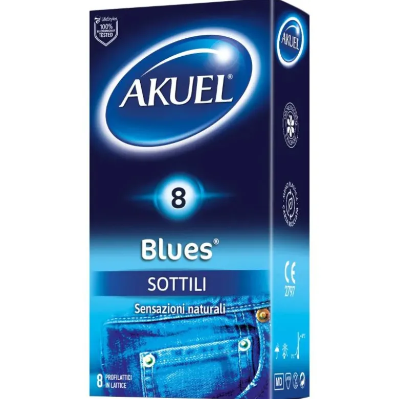 Akuel Blues Sottili 8 profilattici