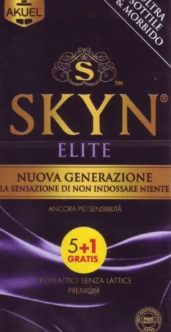 Akuel Skyn Elite 6 Pezzi - Preservativi Ultrasottili Premium