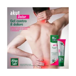 AllgaSan Akut Dolor Gel Arnica 100ml Sollievo Muscolare Articolare