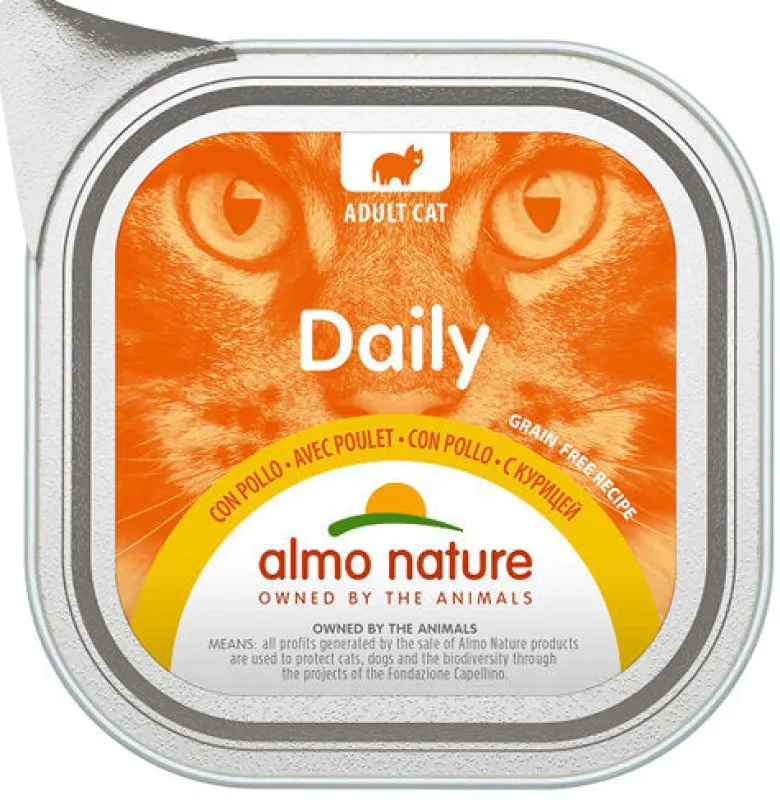 Almo Nature Daily Menù Cibo Umido Con Pollo Per Gatti Adulti 100g