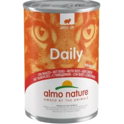 Almo Nature Daily Menu Manzo alimento umido per gatti adulti 400g