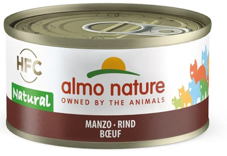 Almo Nature HFC Natural Cibo Umido Manzo Per Gatti Adulti Lattina 70g