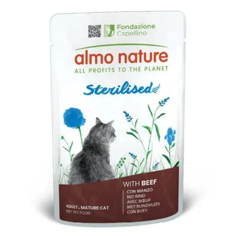 Almo Nature Holistic Sterilised Gatto Manzo 70 g