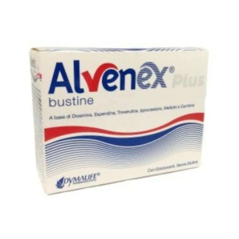 Alvenex Plus per il microcircolo e il drenaggio di liquidi corporei 14 bustine