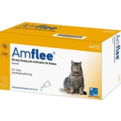 Amflee Spot-On Gatti Soluzione 3 Pipette 0,5ml 50mg
