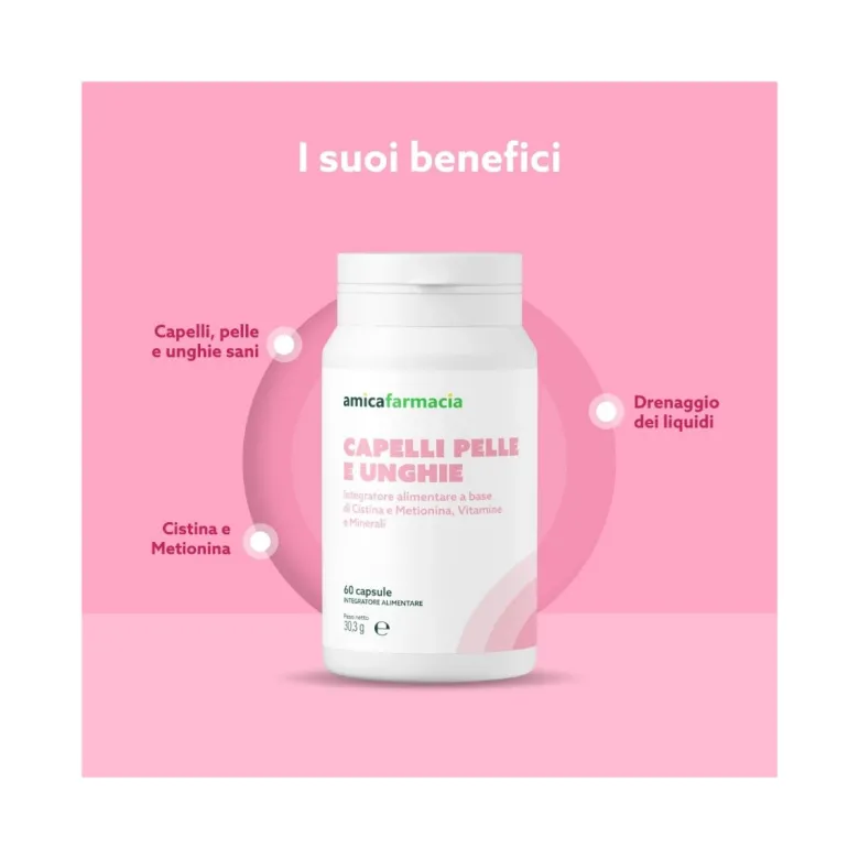 Amicafarmacia Capelli Pelle e Unghie integratore 60 capsule