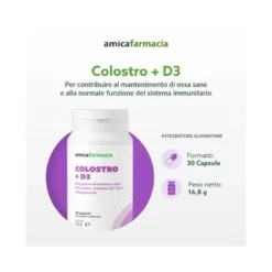 Amicafarmacia Colostro + D3 integratore 30 capsule