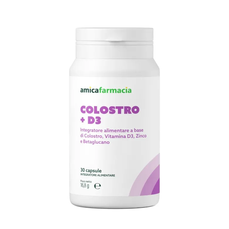 Amicafarmacia Colostro + D3 integratore 30 capsule