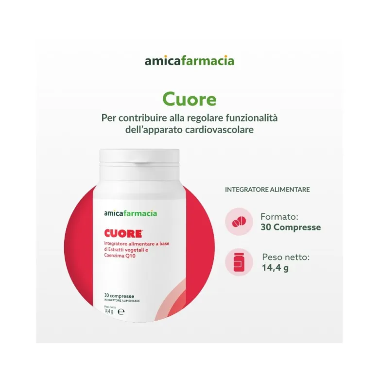 Amicafarmacia Cuore Integratore 30 Compresse