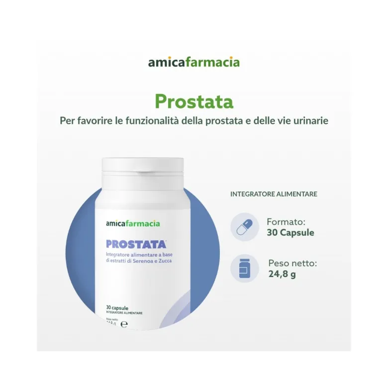 Amicafarmacia Prostata Integratore 30 Capsule