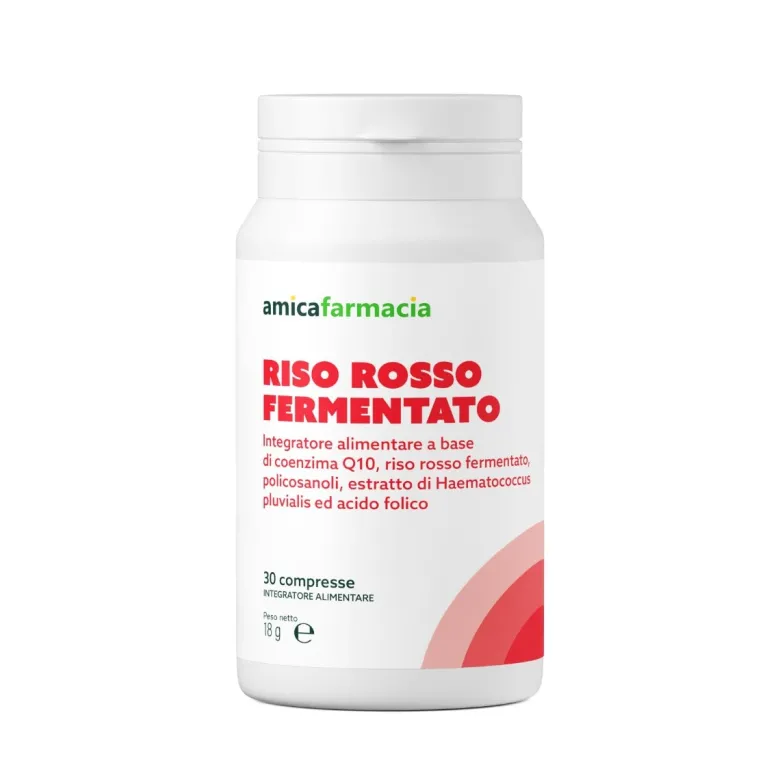 Amicafarmacia Riso Rosso Fermentato integratore 30 compresse