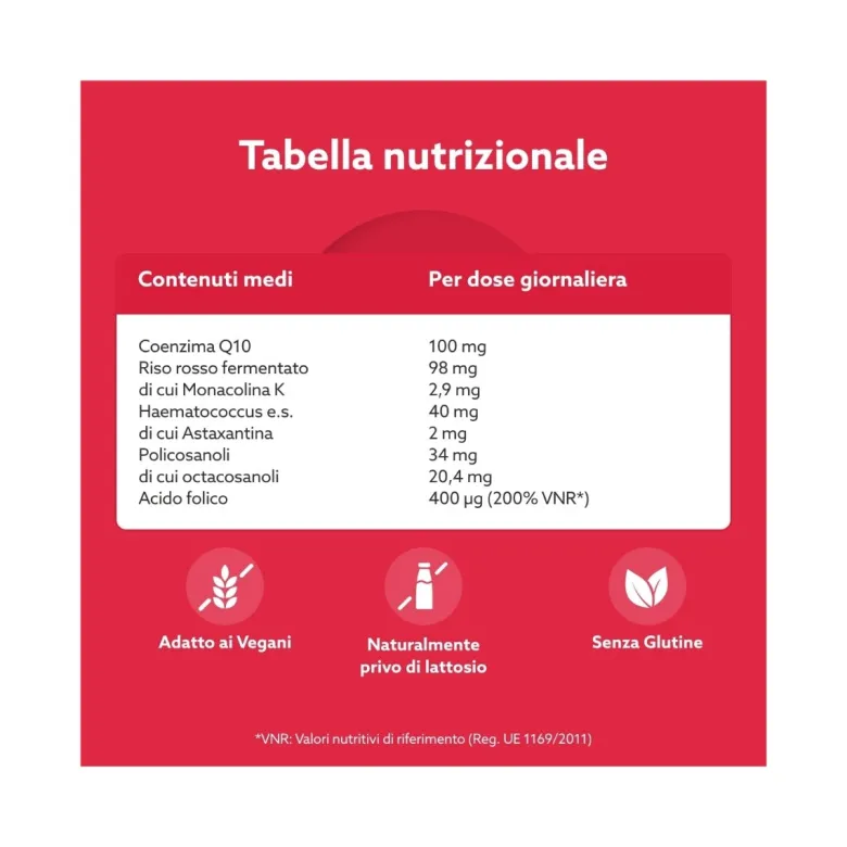 Amicafarmacia Riso Rosso Fermentato integratore 30 compresse