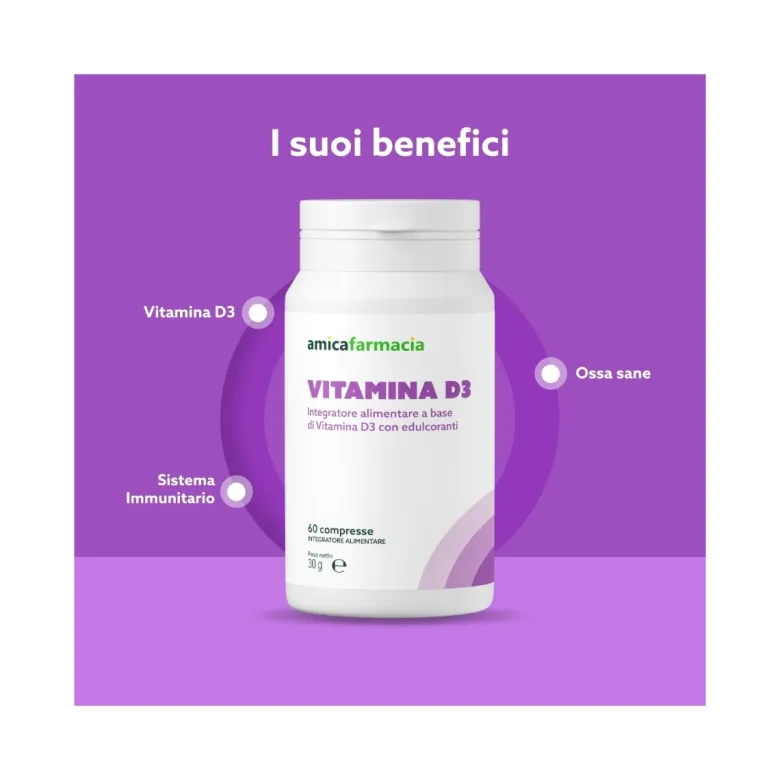 Amicafarmacia Vitamina D3 Integratore 60 Compresse