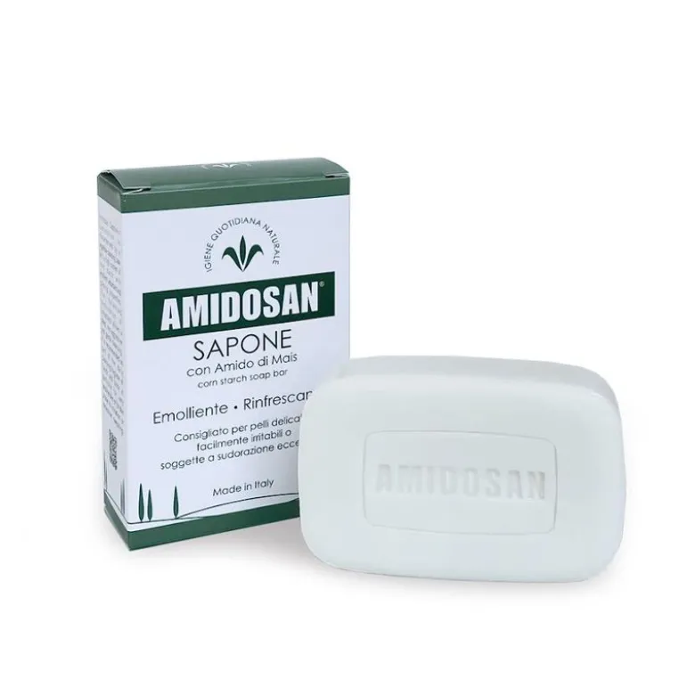 Amidosan Sapone Solido Vegetale Detergente Viso E Corpo 100g