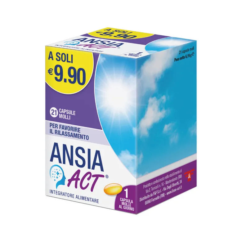 Ansia Act per il rilassamento 21 capsule molli