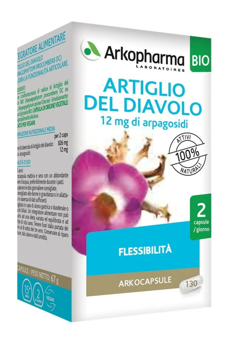 Arkopharma Artiglio del Diavolo Bio flessibilità 130 capsule