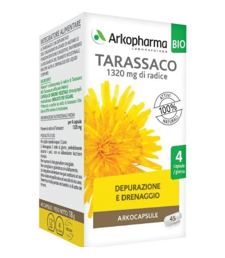 Arkopharma Tarassaco Bio 45 Capsule Vegetali