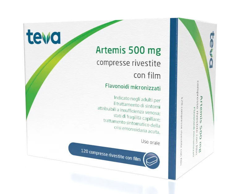 Artemis 500 mg Compresse Rivestite con Film 120 Compresse in Blister Pvc/al