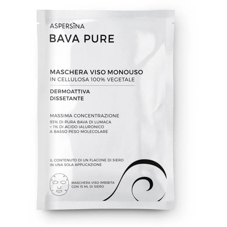 Asperisina Bava Pure Maschera Viso Monouso 15ml