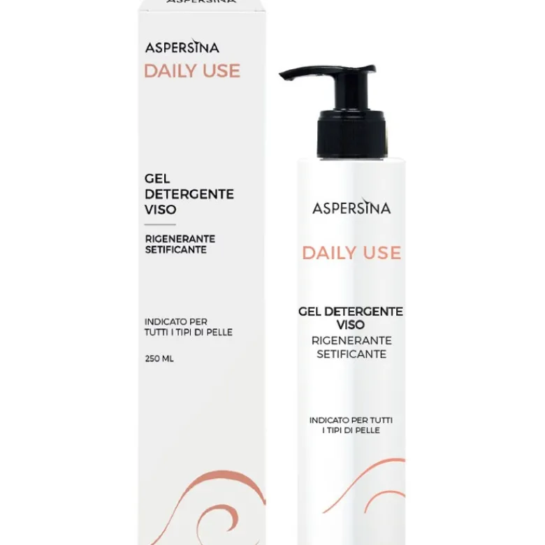 Aspersina Gel Detergente Viso Rigenerante/Setificante 250ml
