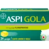 Aspi Gola Caramelle Antinfiammatorio per Gola Infiammata e Mal di gola 24 pastiglie Limone Miele