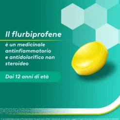 Aspi Gola Caramelle Antinfiammatorio per Gola Infiammata e Mal di gola 24 pastiglie Limone Miele