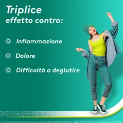 Aspi Gola Caramelle Antinfiammatorio per Gola Infiammata e Mal di gola 24 pastiglie Limone Miele