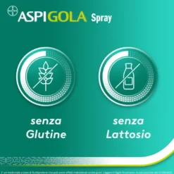 Aspi Gola Spray Antinfiammatorio per Gola Infiammata Faringite e Mal di gola con Flurbiprofene 15ml