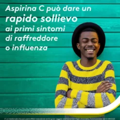 Aspirina C Antinfiammatorio Antidolorifico per Influenza Raffreddore e Febbre con Vitamina C 20 Cpr