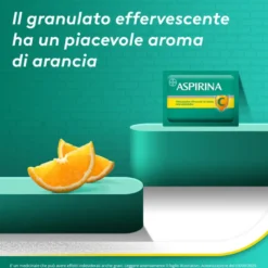 Aspirina C Antinfiammatorio e Antidolorifico per Influenza e Febbre con Vitamina C 10 Buste Arancia