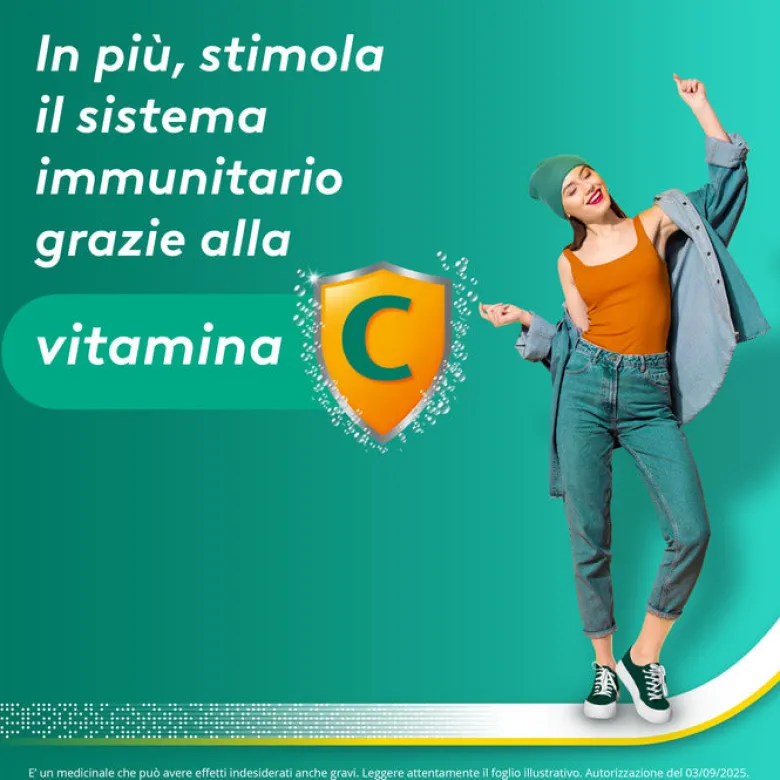 Aspirina C Antinfiammatorio e Antidolorifico per Influenza e Febbre con Vitamina C 10 Buste Arancia