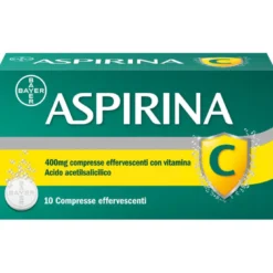 Aspirina C Antinfiammatorio Antidolorifico per Influenza Raffreddore e febbre con Vitamina C 10 Cpr
