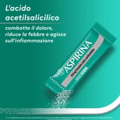 Aspirina in Granuli Senz'Acqua Antidolorifico e Antinfiammatorio contro Mal di Testa e Dolore 20 Bst
