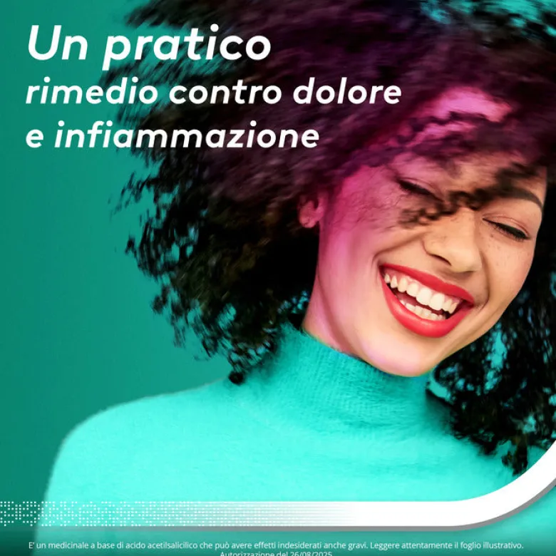 Aspirina in Granuli Senz'Acqua Antidolorifico e Antinfiammatorio contro Mal di Testa e Dolore 20 Bst