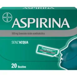 Aspirina in Granuli Senz'Acqua Antidolorifico e Antinfiammatorio contro Mal di Testa e Dolore 20 Bst