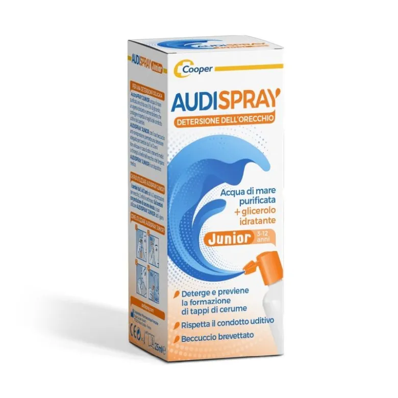 Audispray Junior igiene auricolare spray acqua di mare ipertonica